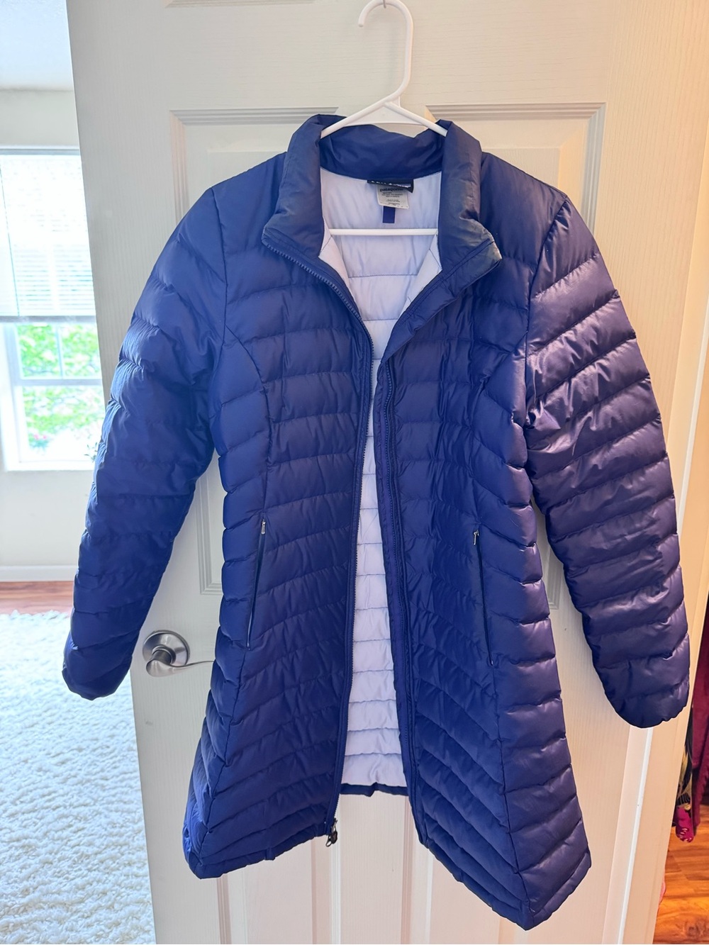 Patagonia Women's Dark Blue/Purple Long Puffer Coat